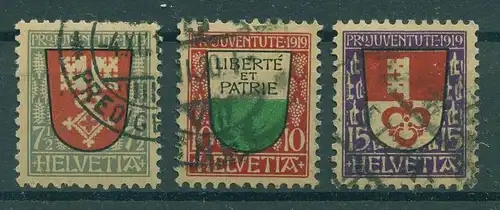 SCHWEIZ 1919 Nr 149-151 gestempelt (228579)