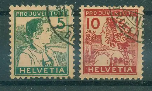 SCHWEIZ 1915 Nr 128-129 gestempelt (228595)