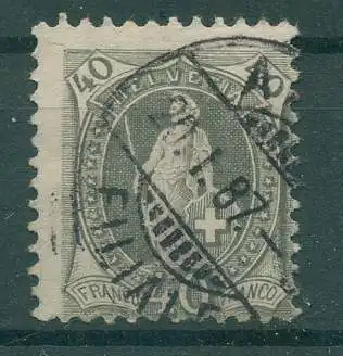 SCHWEIZ 1882 Nr 61D gestempelt (228611)