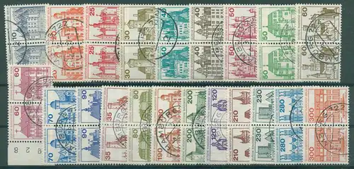 BERLIN 1977/1982 aus Nr 532-677 gestempelt (228633)