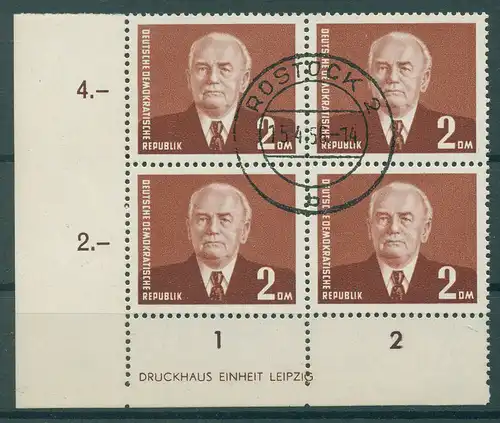 DDR 1953 Nr 343 DZ gestempelt (228650)