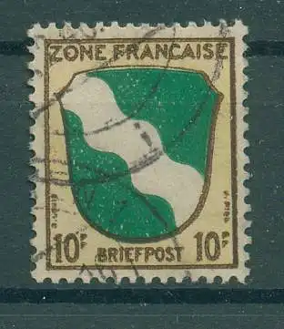 FRZ.ZONE ALLGEMEIN 1945 Nr 5 gestempelt (228659)