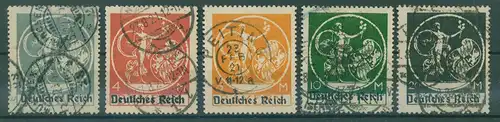 DEUTSCHES REICH 1920 Nr 134-138I gestempelt (228742)