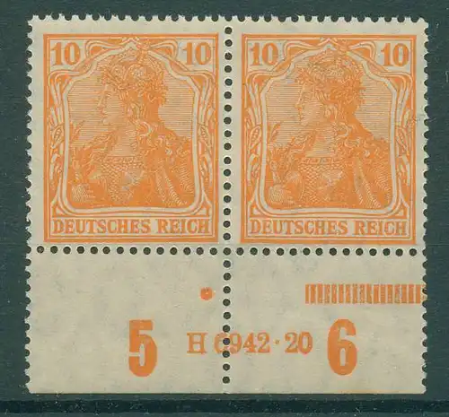 DEUTSCHES REICH 1920 Nr 141 postfrisch (228766)
