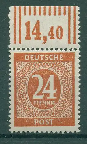 KONTROLLRAT 1947 Nr 925d postfrisch (229075)