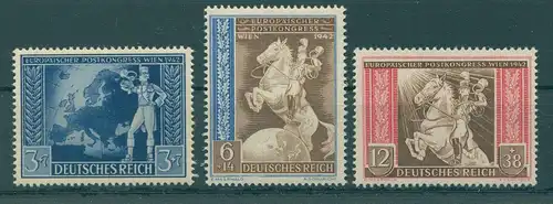 DEUTSCHES REICH 1942 Nr 820-822 postfrisch (229178)