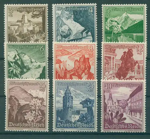 DEUTSCHES REICH 1938 Nr 675-683 postfrisch (229245)