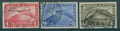 DEUTSCHES REICH 1933 Nr 496-498 gestempelt (229314)