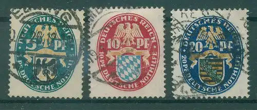 DEUTSCHES REICH 1925 Nr 375-377 gestempelt (229339)