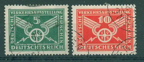 DEUTSCHES REICH 1925 Nr 370-371X gestempelt (229342)