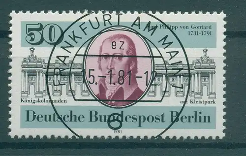 BERLIN 1981 Nr 639 gestempelt (229696)