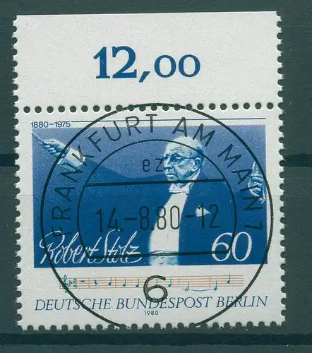 BERLIN 1980 Nr 627 gestempelt (229701)