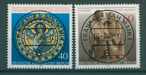 BERLIN 1980 Nr 625-626 gestempelt (229707)