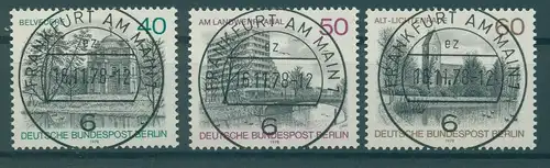 BERLIN 1978 Nr 578-580 gestempelt (229731)