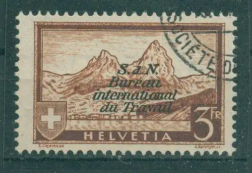 SCHWEIZ 1937 Nr BIT48 gestempelt (229973)