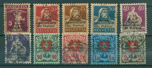 SCHWEIZ BIT 1924 Nr 15-24 gestempelt (229976)