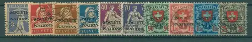 SCHWEIZ 1924 Nr SDN16-25 gestempelt (229978)