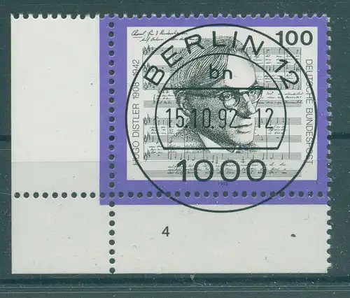 BUND 1992 Nr 1637 gestempelt (230055)