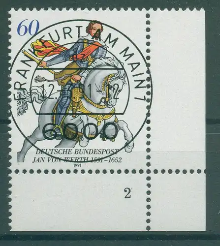 BUND 1991 Nr 1504 gestempelt (230060)