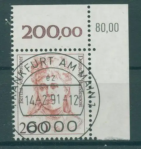 BUND 1991 Nr 1498 KBWZ gestempelt (230062)
