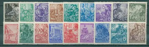 DDR 1953 Nr 362-379 postfrisch (230121)