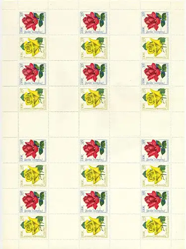 DDR 1972 MHB 15A postfrisch (700645)
