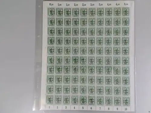 SBZ 1945 SCHALTERBOGEN Nr 200A uy postfrisch (701162)