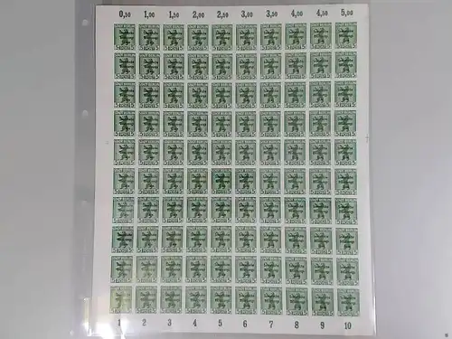 SBZ 1945 SCHALTERBOGEN Nr 200B uy postfrisch (701167)