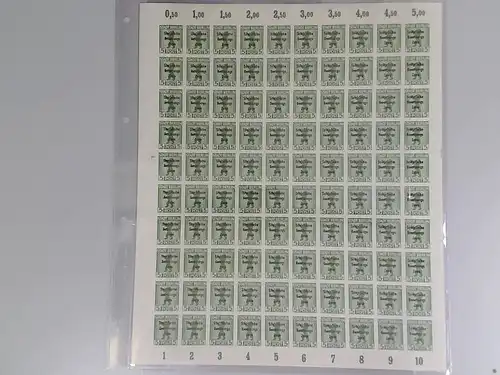 SBZ 1945 SCHALTERBOGEN Nr 200B vx postfrisch (701169)