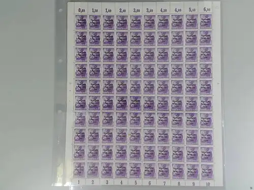 SBZ 1945 SCHALTERBOGEN Nr 201A uy postfrisch (701172)