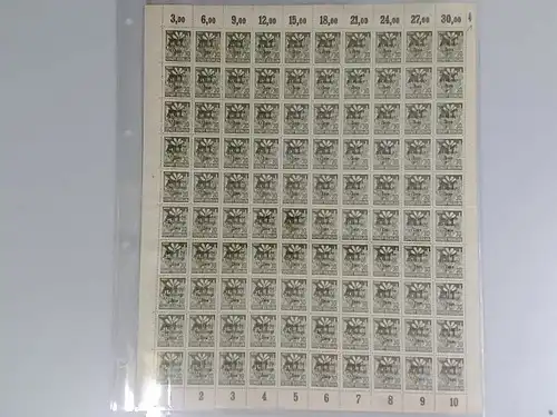 SBZ 1945 SCHALTERBOGEN Nr 206A waz postfrisch (701190)