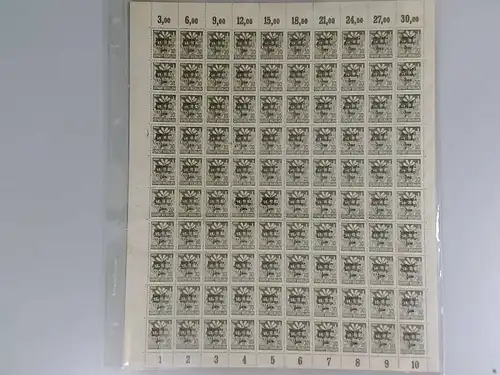 SBZ 1945 SCHALTERBOGEN Nr 206A waz postfrisch (701191)
