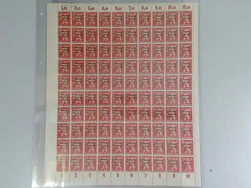 SBZ 1948 SCHALTERBOGEN Nr 204A wbz postfrisch (701196)