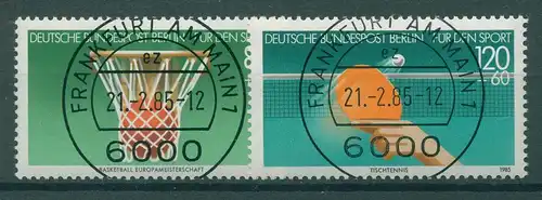 BERLIN 1985 Nr 732-733 gestempelt (230348)