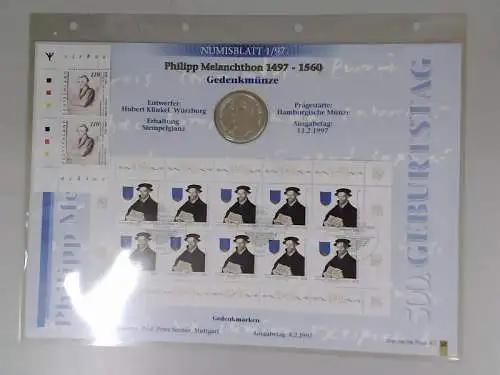 BUND 1997 Melanchthon NUMISBLATT Nr 1902 gestempelt (921606)