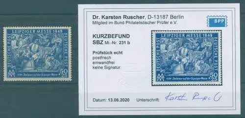 SBZ 1949 Nr 231b postfrisch (921640)
