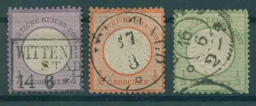 DEUTSCHES REICH 1872 Nr 1-3 gestempelt (921656)