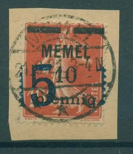 MEMEL 1921 Nr 34 gestempelt (921663)