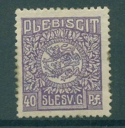 SCHLESWIG 1920 Nr 9I ungebraucht (921669)