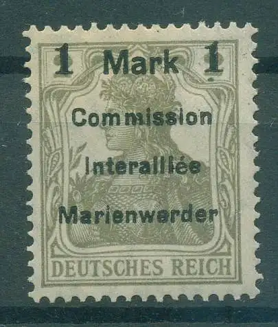 MARIENWERDER 1920 Nr 22 postfrisch (921673)