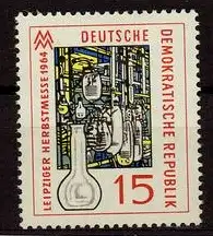 DDR 1964 PLATTENFEHLER Nr 1053 f46 postfrisch (228929)