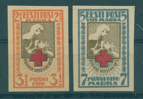 ESTLAND 1921 Nr 29-30B postfrisch (233348)