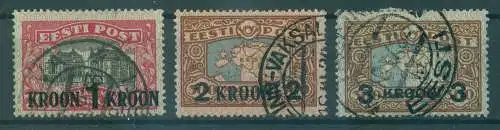 ESTLAND 1930 Nr 87-89 gestempelt (233353)