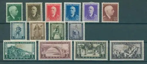 ALBANIEN 1939 Nr 298-311 ungebraucht (233710)