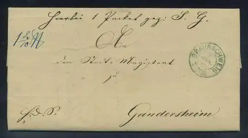 BRAUNSCHWEIG 1859 Vorphilabrief siehe Beschreibung (118870)