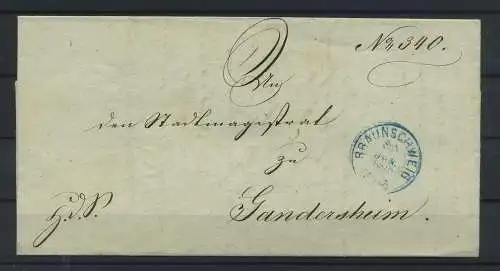 BRAUNSCHWEIG 1860 Vorphilabrief siehe Beschreibung (118874)