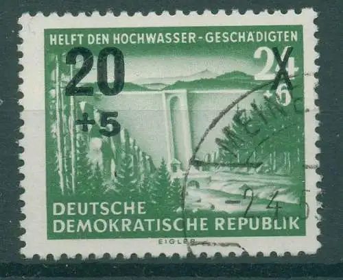 DDR 1955 PLATTENFEHLER Nr 449 II gestempelt (234841)