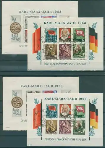 DDR 1953 Bl.8/9A gestempelt (234854)