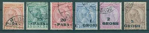 ALBANIEN 1914 Nr 41-46 gestempelt (233793)