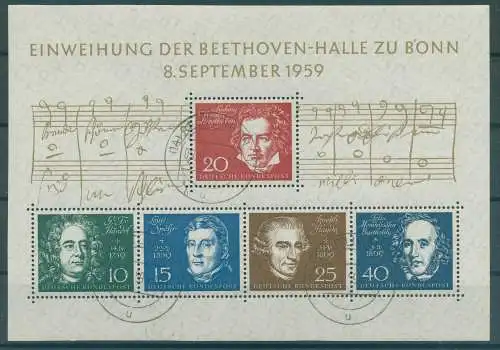 BUND 1959 Bl.2 gestempelt (233882)